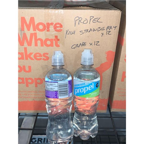 CASE LOT- Propel Kiwi Strawberry 12 x 591ml and Propel Grape 12 x 591ml