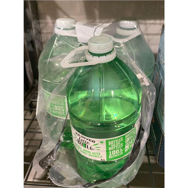 CASE LOT- Ice River Green Bottle Natural Spring Water 3 x 4L