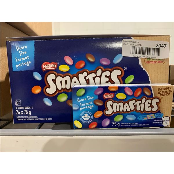 CASE LOT - Share Size Nestle Smarties 24 x 75g
