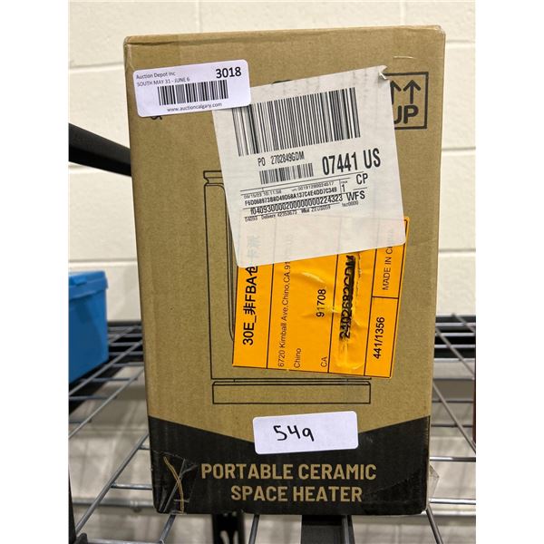 Portable Ceramic Space Heater