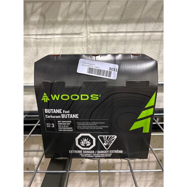 Woods Butane Fuel 3 x 227g