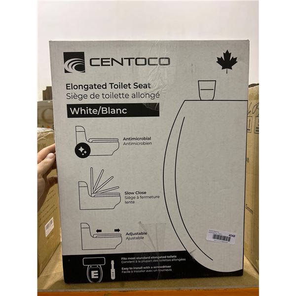 Centoco Elongated White Toilet Seat