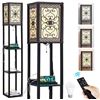 Image 3 : Floor Lamp Shelf with USB & Type C & AC Outlet