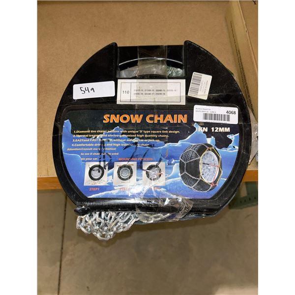 Snow Chain Diamond Tire Chains 12mm