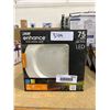 Image 1 : Enhance Vivid Natural Light 75 Watt LED Recessed Downlight with Trim
