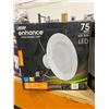 Image 3 : Enhance Vivid Natural Light 75 Watt LED Recessed Downlight with Trim
