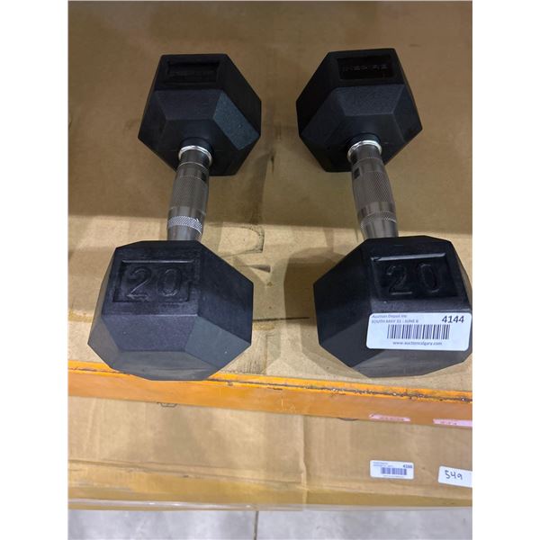 Lot of 2 Dumbells 20lbs Each