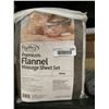 Image 1 : ForPro Premium Flannel Massage Sheet Set White