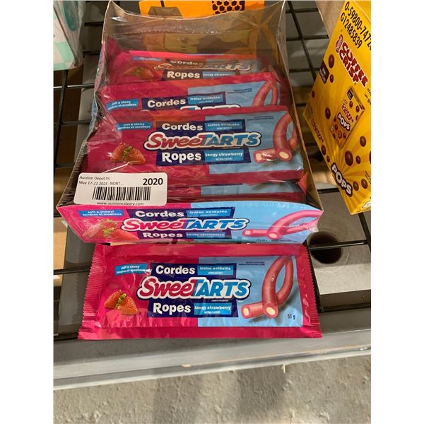 Strawberry Ropes Sweet SweetTarts Ropes Tangy Strawberry Flavor Candy 24 x's 51g