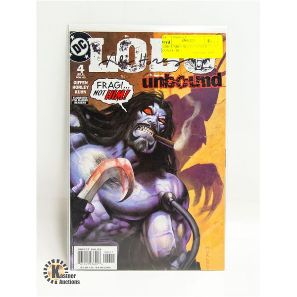 LOBO UNBOUND #4 --- COVER SIGNATURE