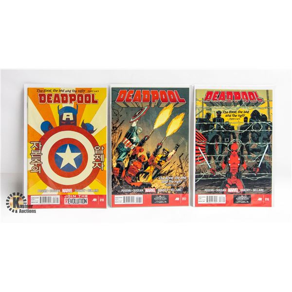 DEADPOOL --- 3 COMICS