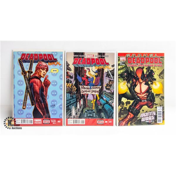 DEADPOOL - ANNUALS --- 3 COMICS