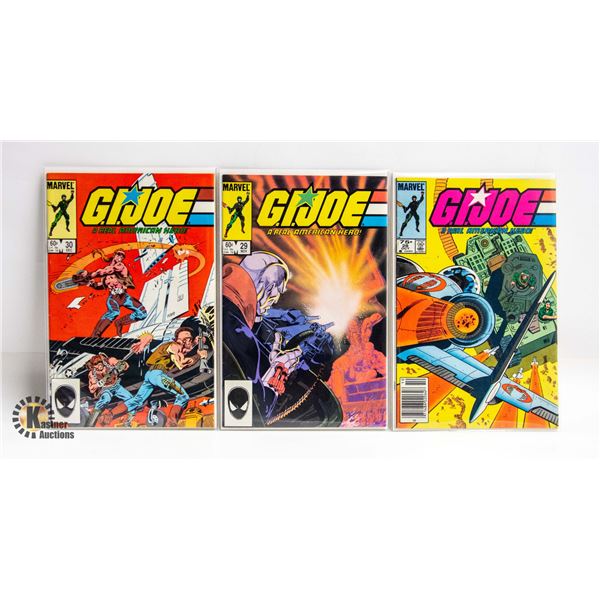 G.I. JOE: REAL AMERICAN HERO --- 3 COMICS
