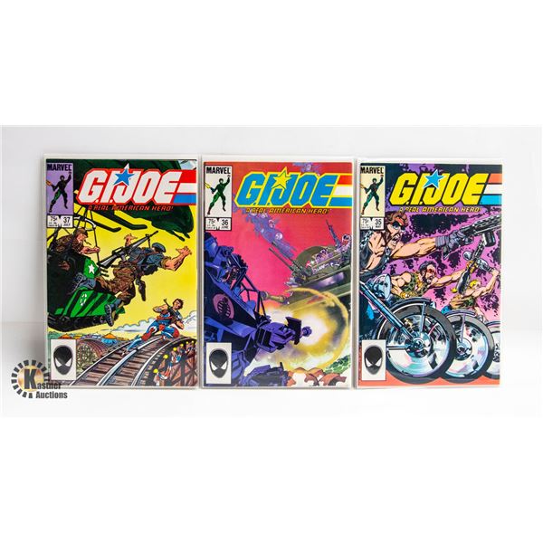 G.I. JOE: REAL AMERICAN HERO --- 3 COMICS