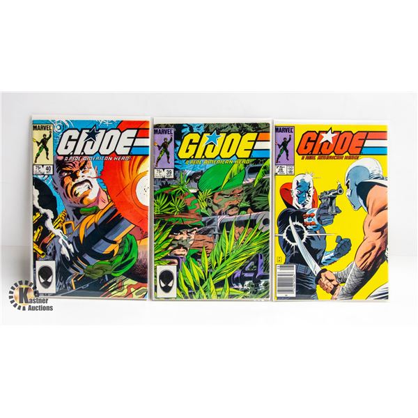 G.I. JOE: REAL AMERICAN HERO --- 3 COMICS