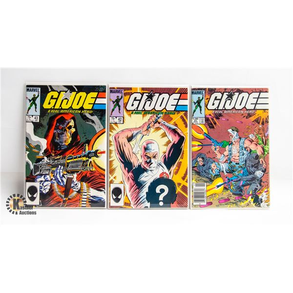 G.I. JOE: REAL AMERICAN HERO --- 3 COMICS