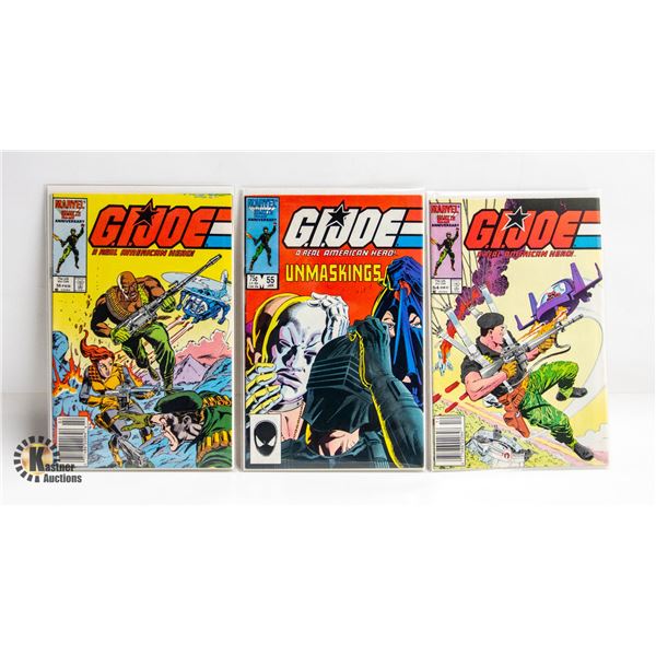 G.I. JOE: REAL AMERICAN HERO --- 3 COMICS