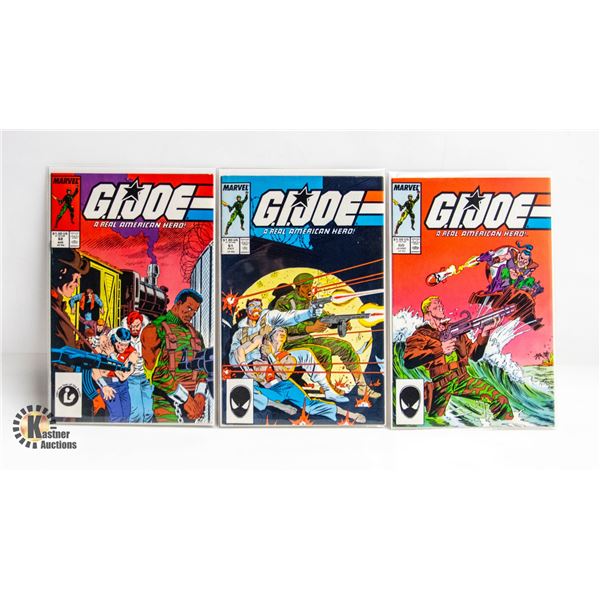 G.I. JOE: REAL AMERICAN HERO --- 3 COMICS