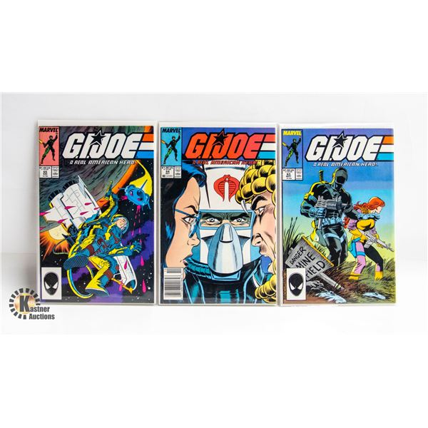G.I. JOE: REAL AMERICAN HERO --- 3 COMICS