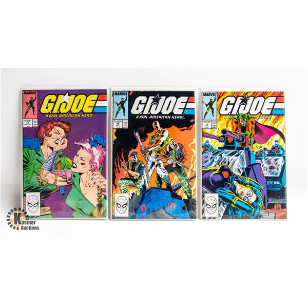 G.I. JOE: REAL AMERICAN HERO --- 3 COMICS