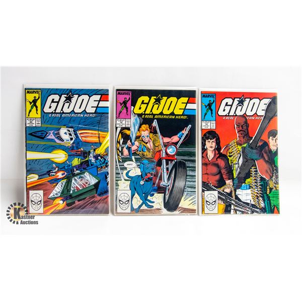 G.I. JOE: REAL AMERICAN HERO --- 3 COMICS
