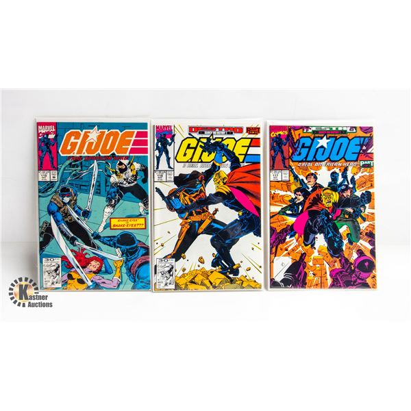 G.I. JOE: REAL AMERICAN HERO --- 3 COMICS