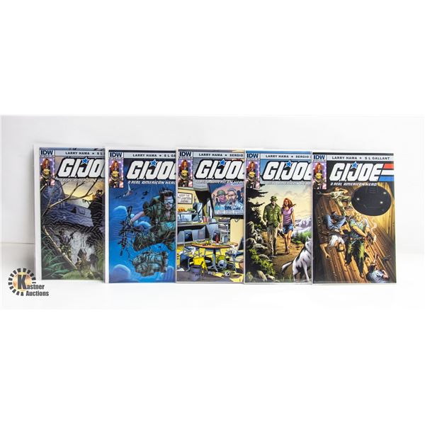 G.I. JOE: REAL AMERICAN HERO --- 5 COMICS