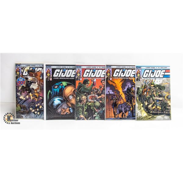 G.I. JOE: REAL AMERICAN HERO --- 5 COMICS