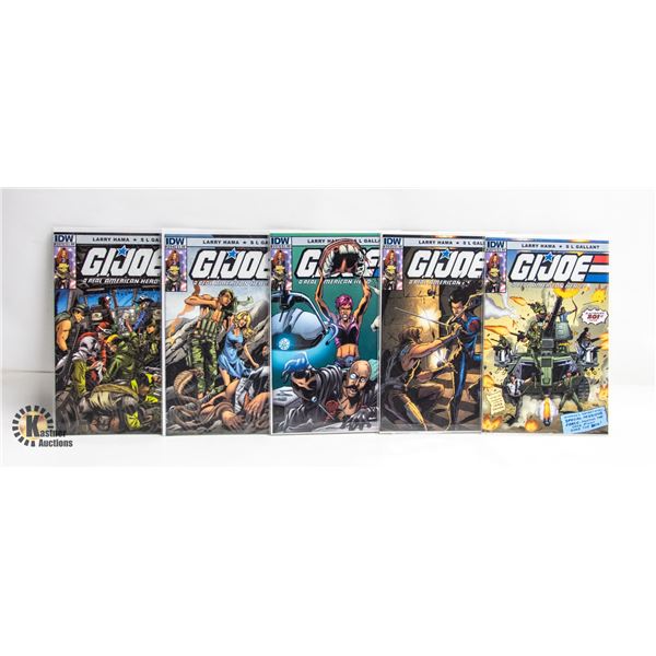 G.I. JOE: REAL AMERICAN HERO --- 5 COMICS
