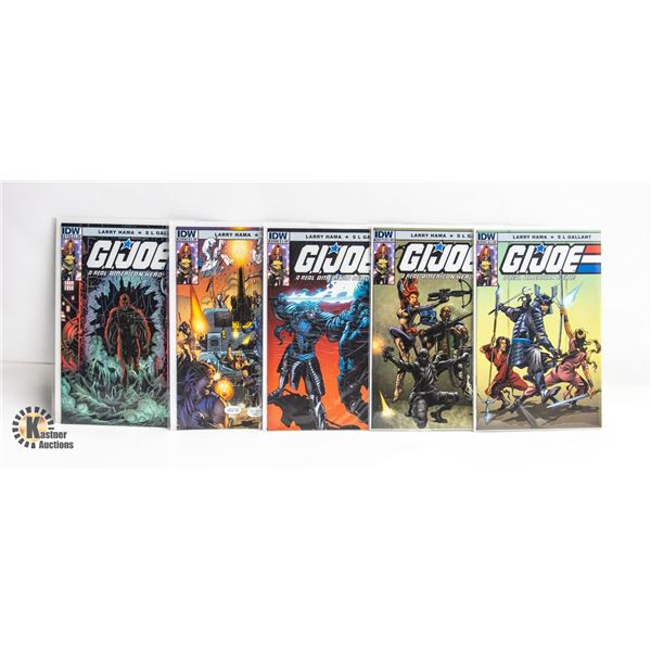 G.I. JOE: REAL AMERICAN HERO --- 5 COMICS