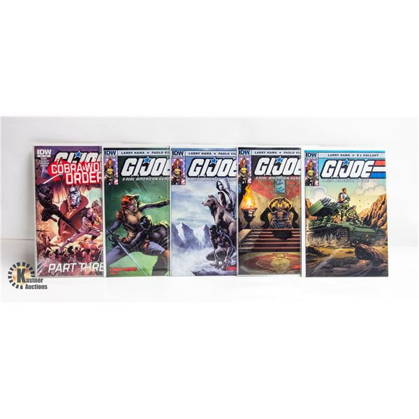 G.I. JOE: REAL AMERICAN HERO --- 5 COMICS