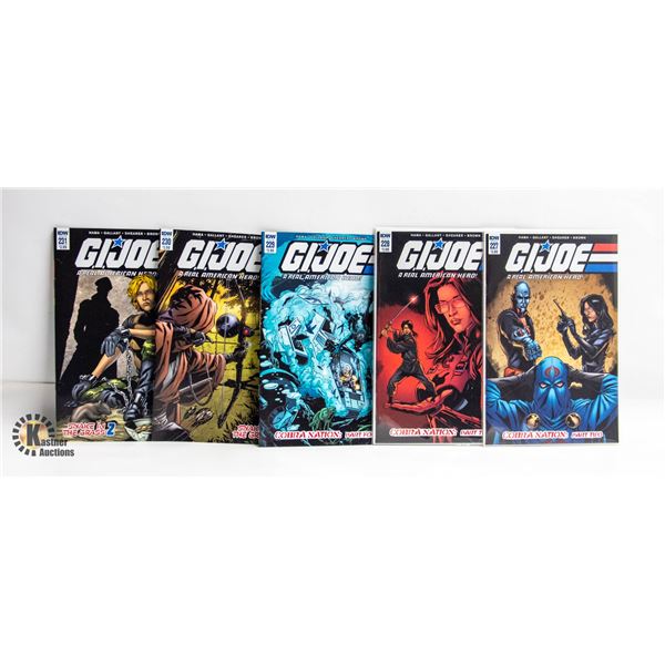 G.I. JOE: REAL AMERICAN HERO --- 5 COMICS