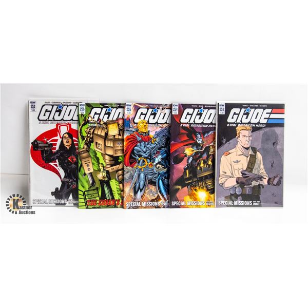 G.I. JOE: REAL AMERICAN HERO --- 5 COMICS