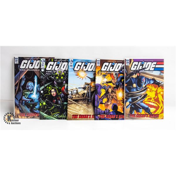 G.I. JOE: REAL AMERICAN HERO --- 5 COMICS