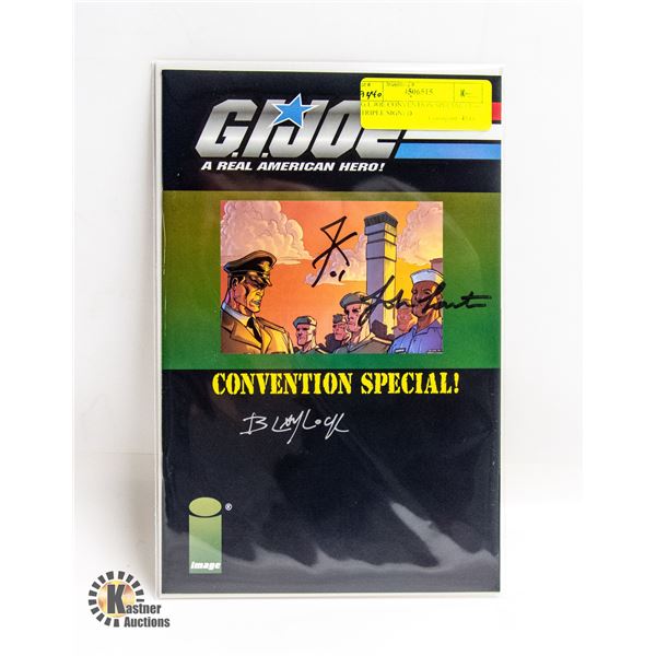 G.I. JOE CONVENTION SPECIAL #1 --- TRIPLE SIGNED