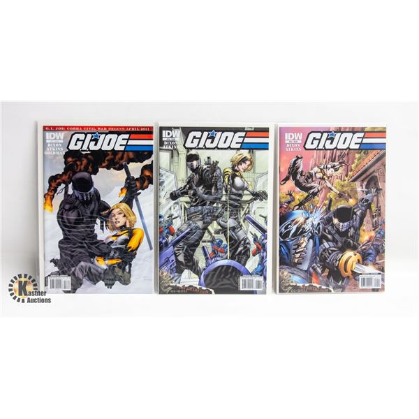 G.I. JOE --- 3 COMICS