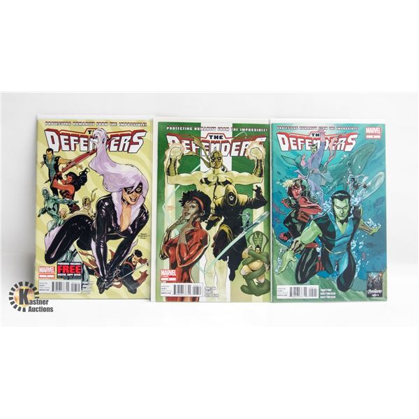 DEFENDERS --- 3 COMICS