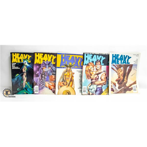 HEAVY METAL --- 5 ISSUES