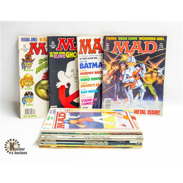 MAD AND CRACKED MAGAZINES --- 14 ISSUES