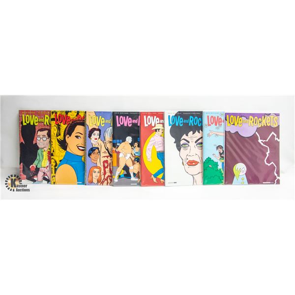 LOVE AND ROCKETS --- 8 ISSUES