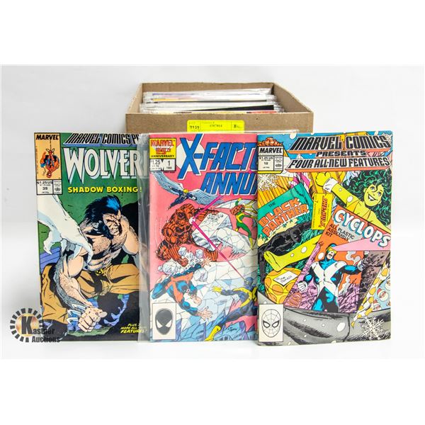 BOX WITH 100+ ASSORTED COMICS