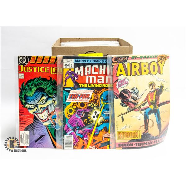 BOX WITH 100+ ASSORTED COMICS