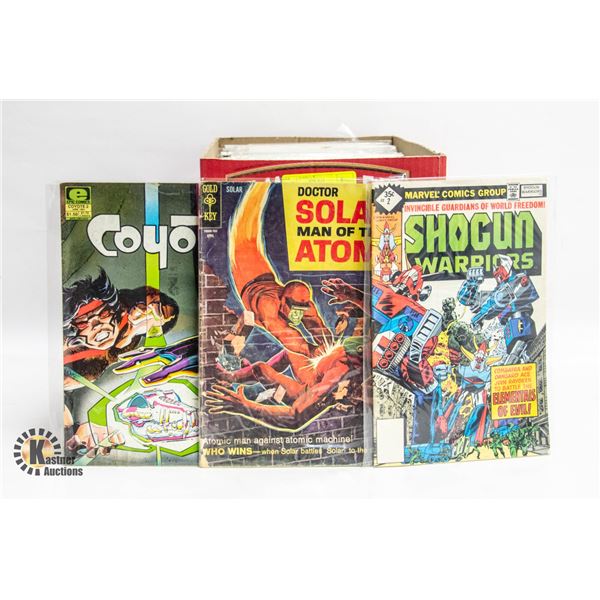 BOX WITH 100+ ASSORTED COMICS