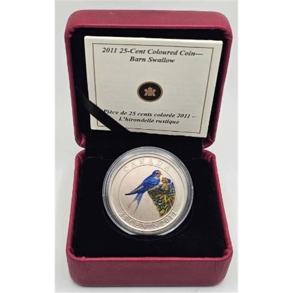 25 CENTS 2011 BARN SWALLOW/HIRONDELLE RUSTIQUE