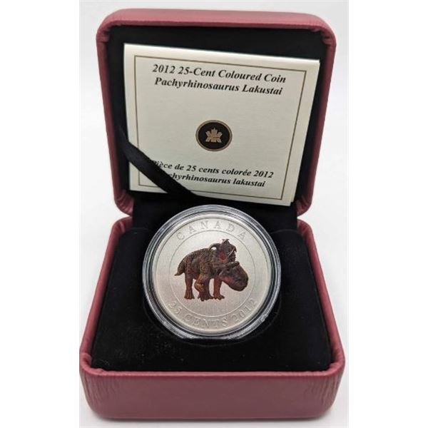 25 CENTS 2012 PACHYRHINOSAURUS LAKUSTAI