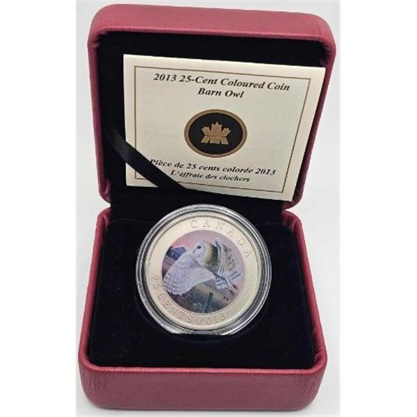 25 CENTS 2013 BARN OWL/EFFRAIE DES CLOCHERS