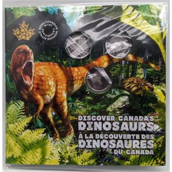 25 CENTS 2019 3x 25 CENTS DINO