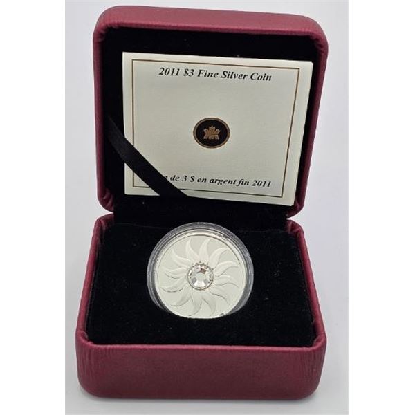3 DOLLARS 2011 AVRIL DIAMANT ARGENT