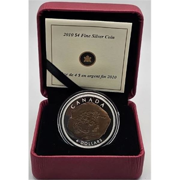 4 DOLLARS 2010 EUOPLOCEPHALUS TUTUS FINE SILVER .999