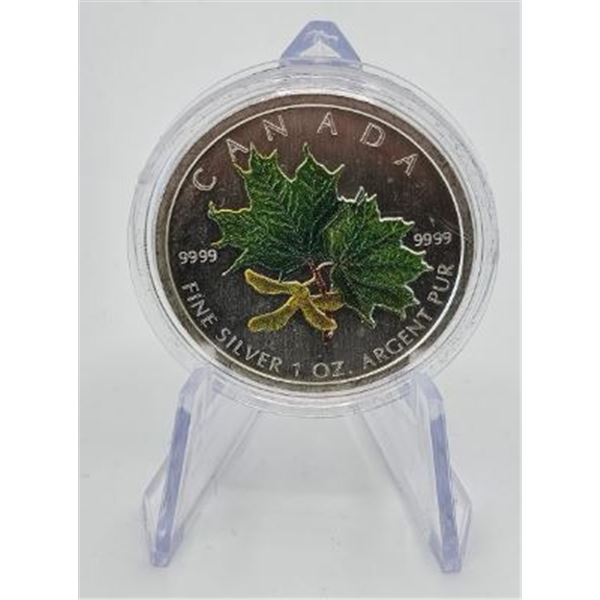 5 DOLLARS 2002 PRINTEMPS FINE SILVER .999